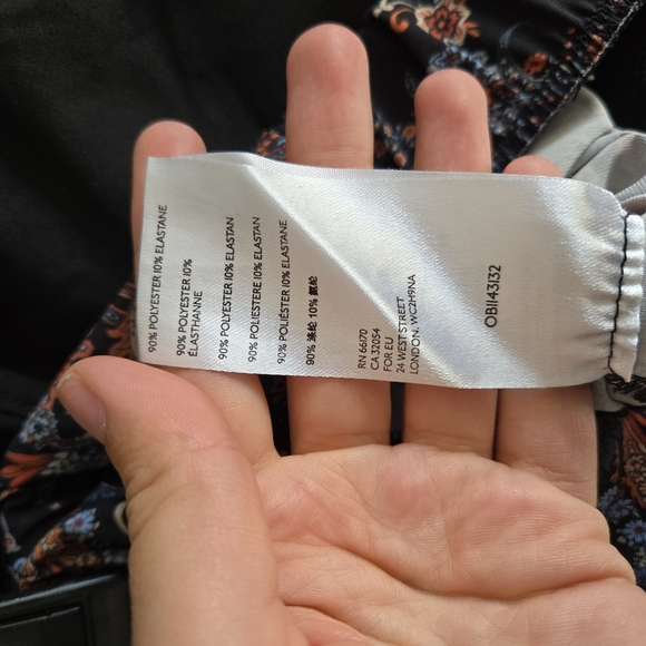 Free People XS Kitty Flare Pants Paisley Print Pull on - Picture 5 of 5